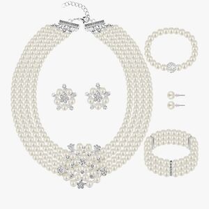 Elegant Pearl Jewelry‎ Set